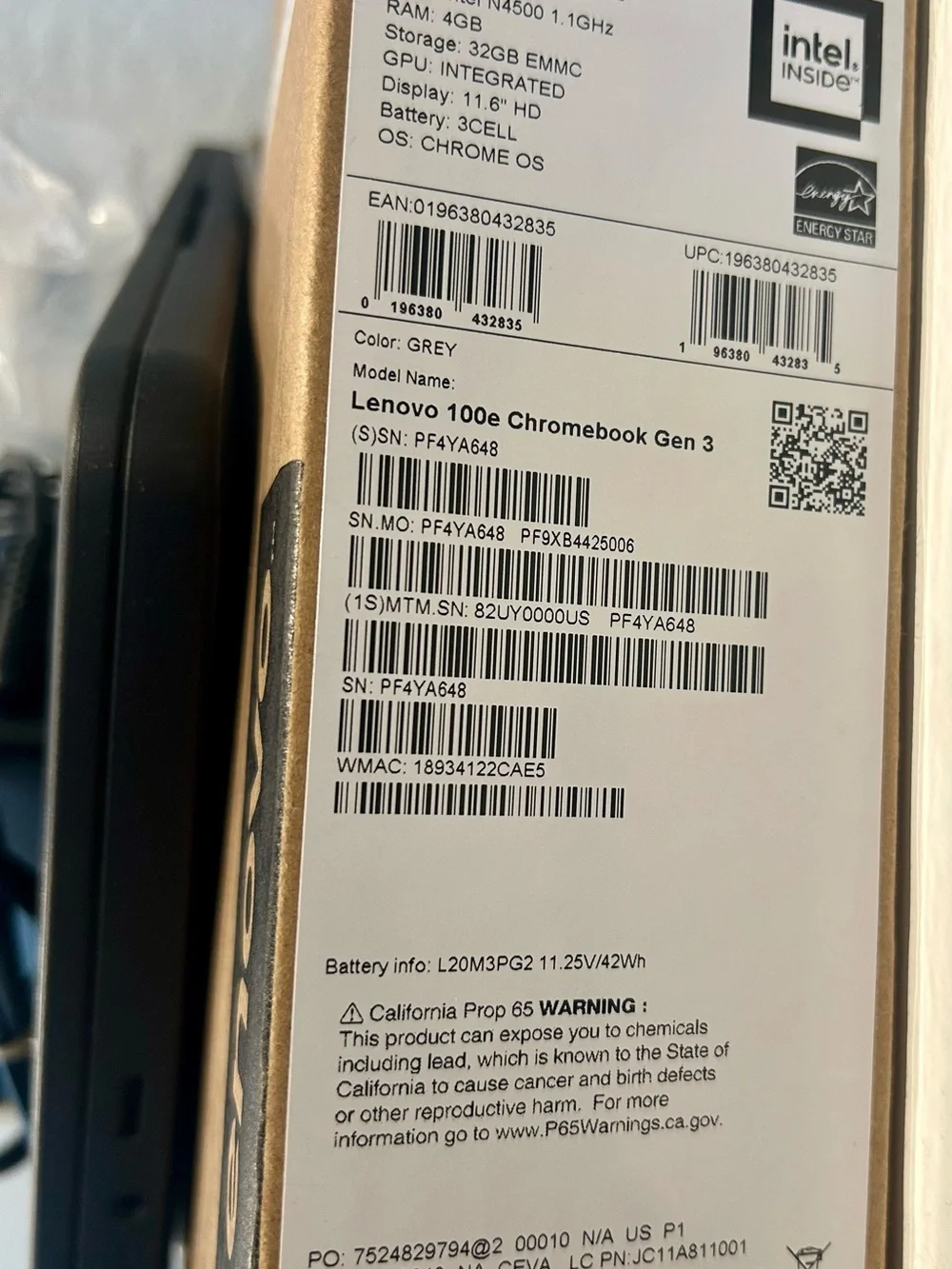 NWT Lenovo Chromebook Laptop - Portable Everyday Computing